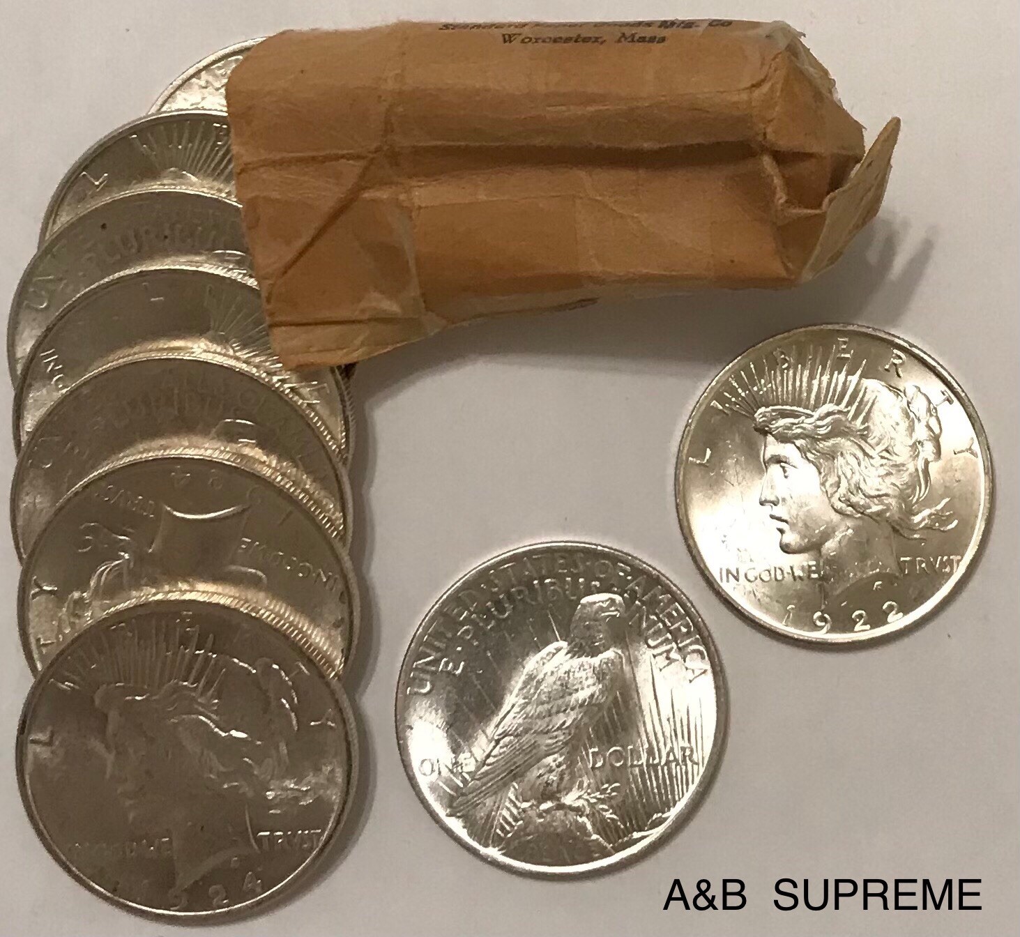 One (1) Peace Dollar From Obw Estate Hoard Choice Gem Bu Uncirculated 90% Silver