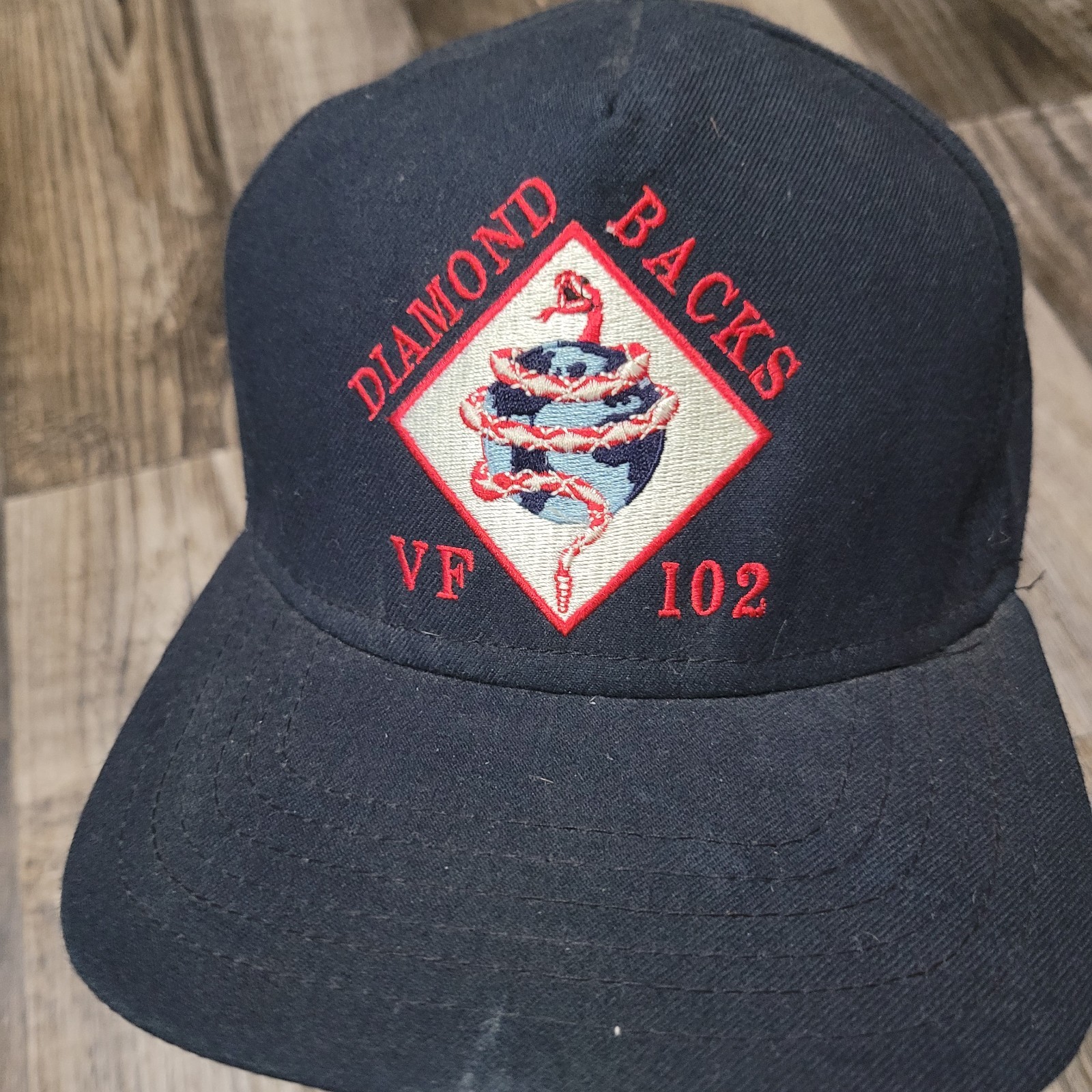 Vintage Diamondbacks VF 102 Snapback Medium-Large Fighter Squadron