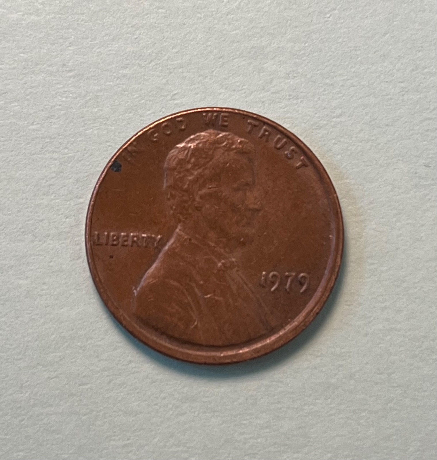 1979 Lincoln Memorial Cent Off Center Strike Error