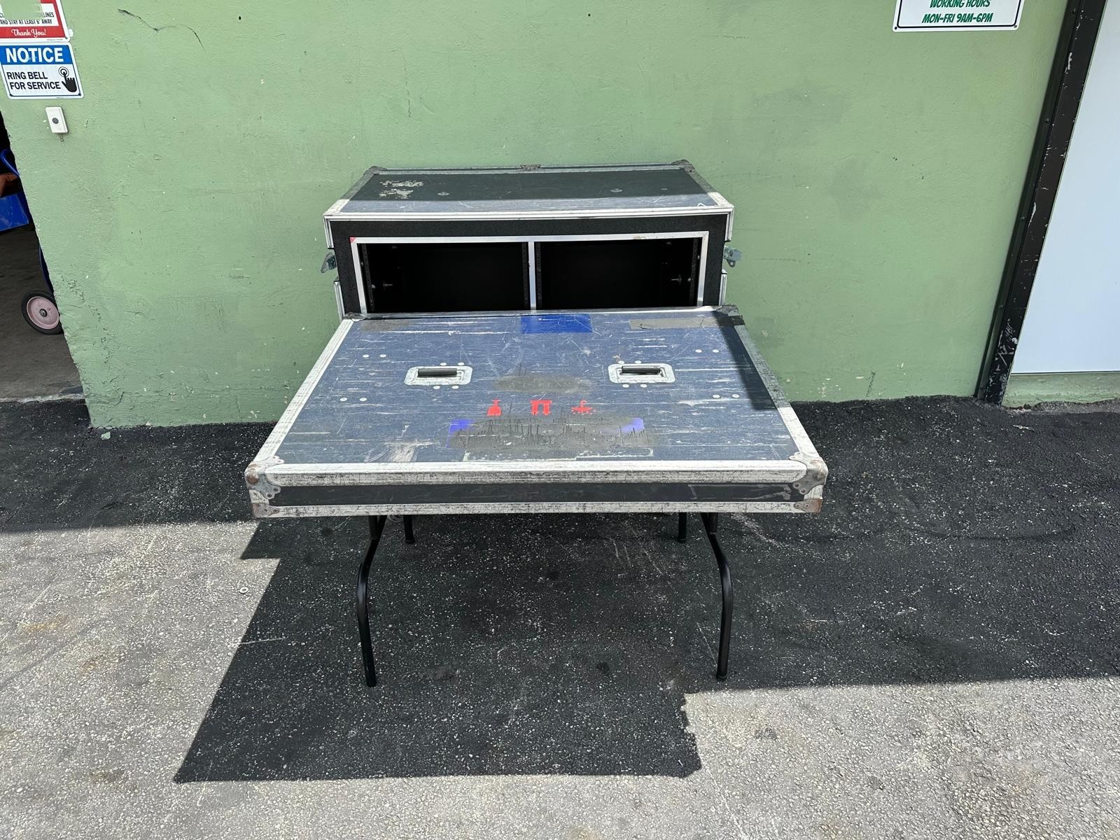 Olympic Dual 16 Space Amp Rack Case On Wheels #4184 (One)