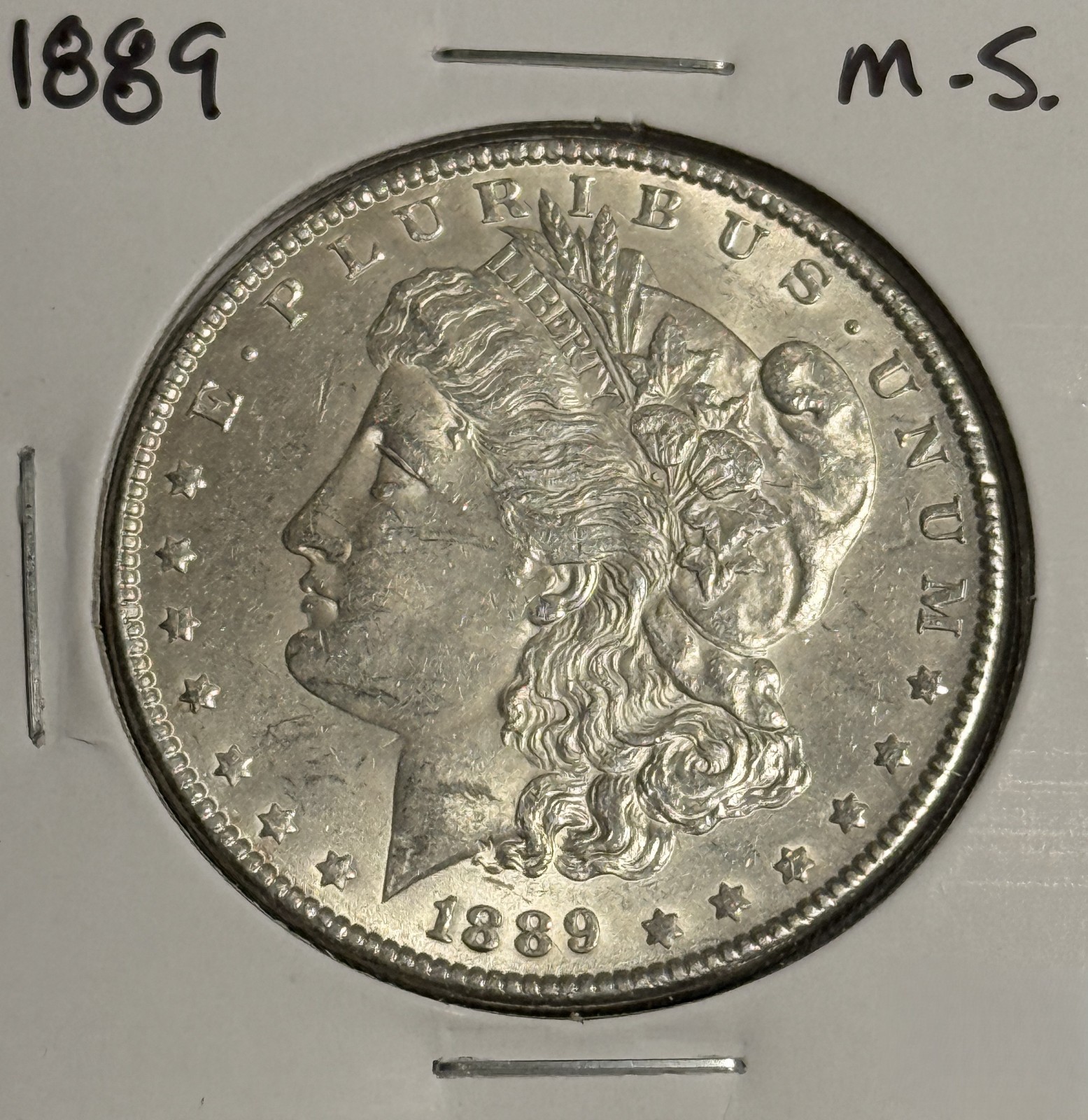 1889 Morgan Silver Dollar, Unc Details. (18926)