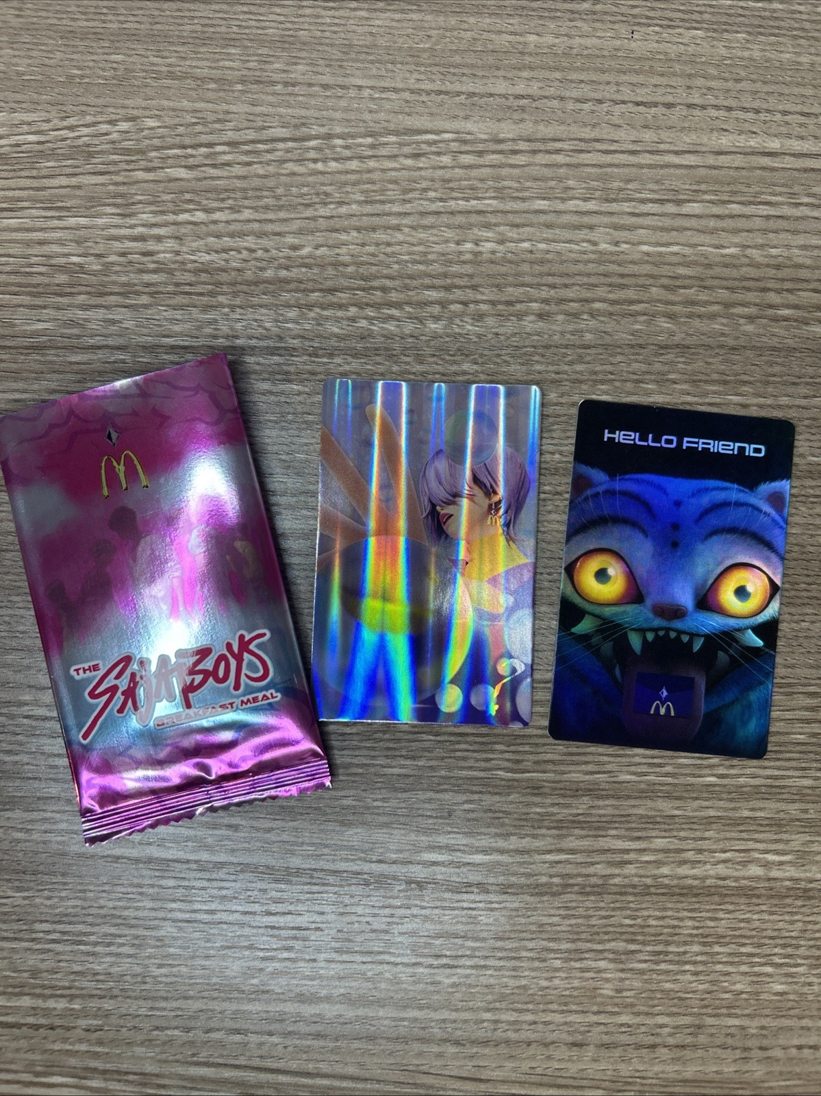 KPOP Demon Hunters Saja Boys Mystery Holofoil Photo Card McDonald’s Promo w Code