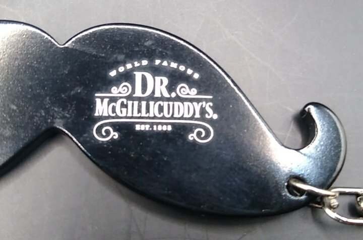 Dr. McGillicuddy's Liqueur - Key Chain ~Mustache~ Theme METAL NEW