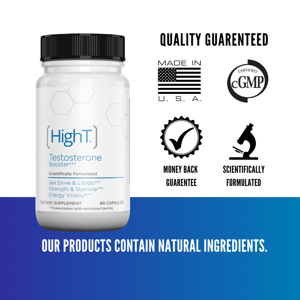 High T Testosterone Booster Supplement, 60ct.