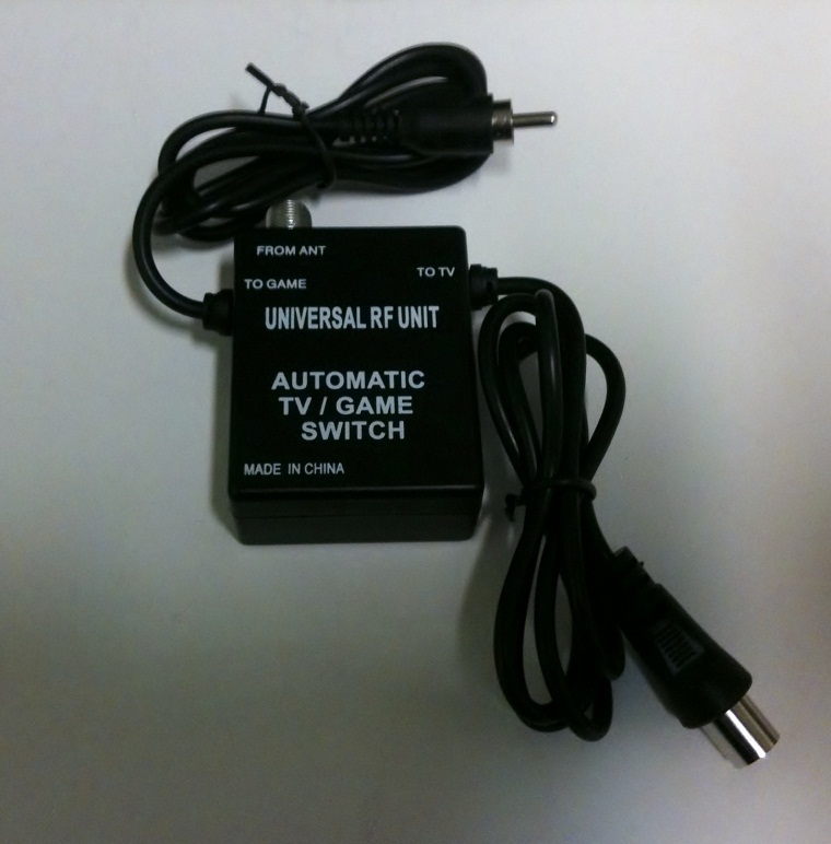 NEW PAL AUTO RF Switch RFU lead for ATARI 7800 Console (NOT FOR USA & CANADA)