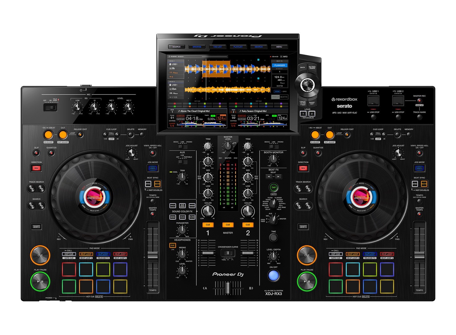 Pioneer DJ XDJ-RX3 Double Deck Controller, Effects, Pitch Control, USB, RGB