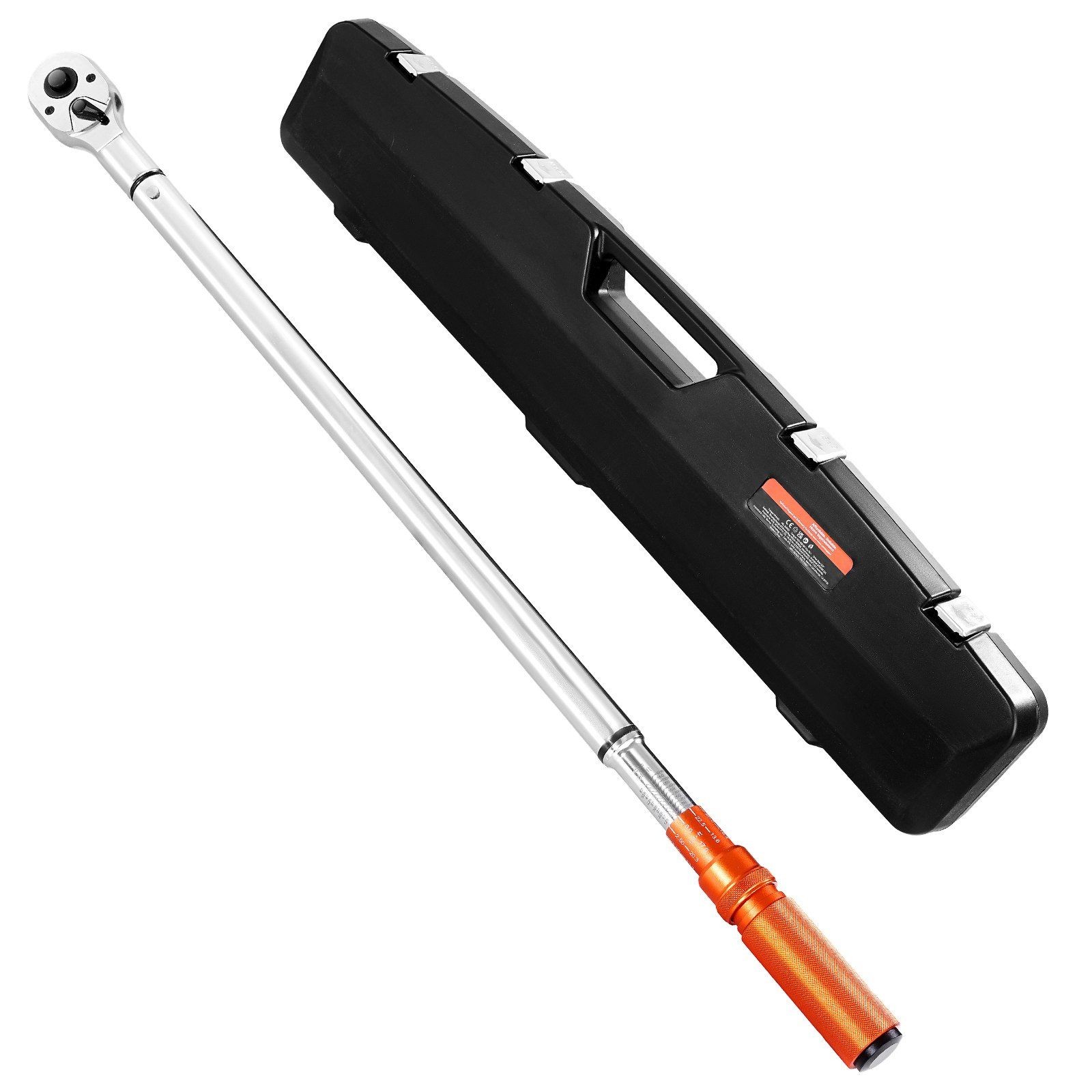 3/4" Click Torque Wrench 100-600 ft lb 136-814 N m Dual Direction Alloy Steel