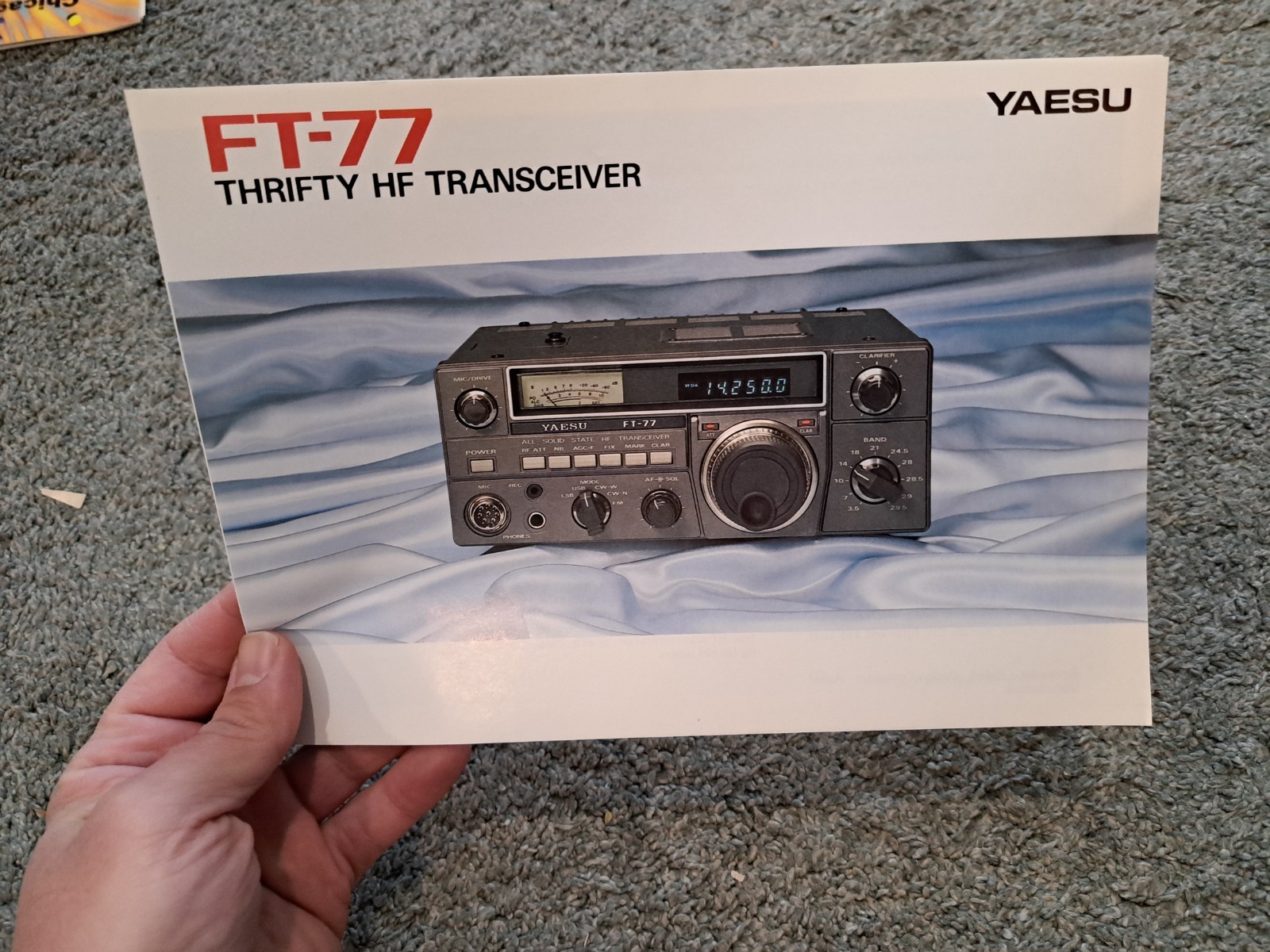 Vintage Yaesu FT-77 Thrifty HF Transceiver Sales Brochure