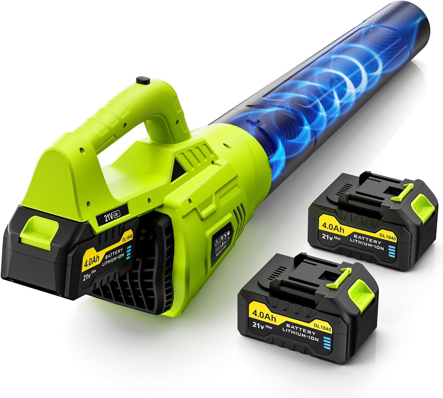 Leaf Blower Cordless with 2 Batteries for Lawn Care, Yard, Lawn, Patio, Dust