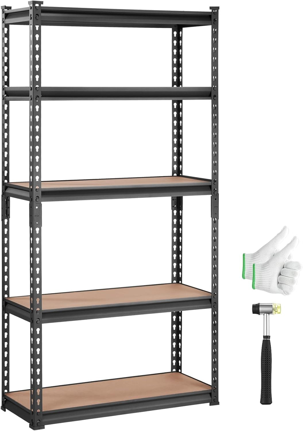 Storage Shelves 5-Tier Adjustable 2000 Lbs 30"X12"X60" Shelving Unit | Heavy Dut