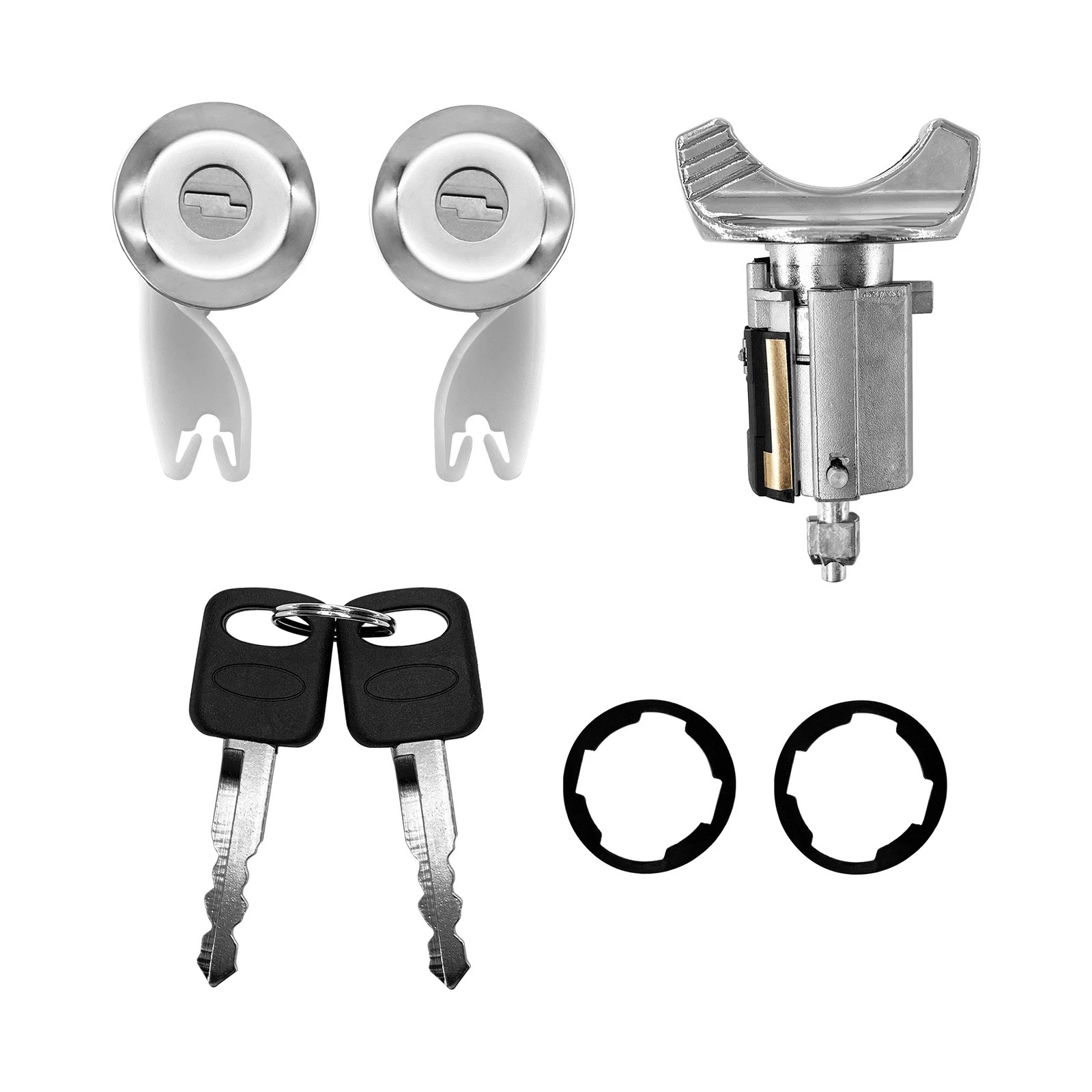 Ignition Switch & Door Lock Cylinder Set For 1990-95 Ford F150 F250 F350 Ranger