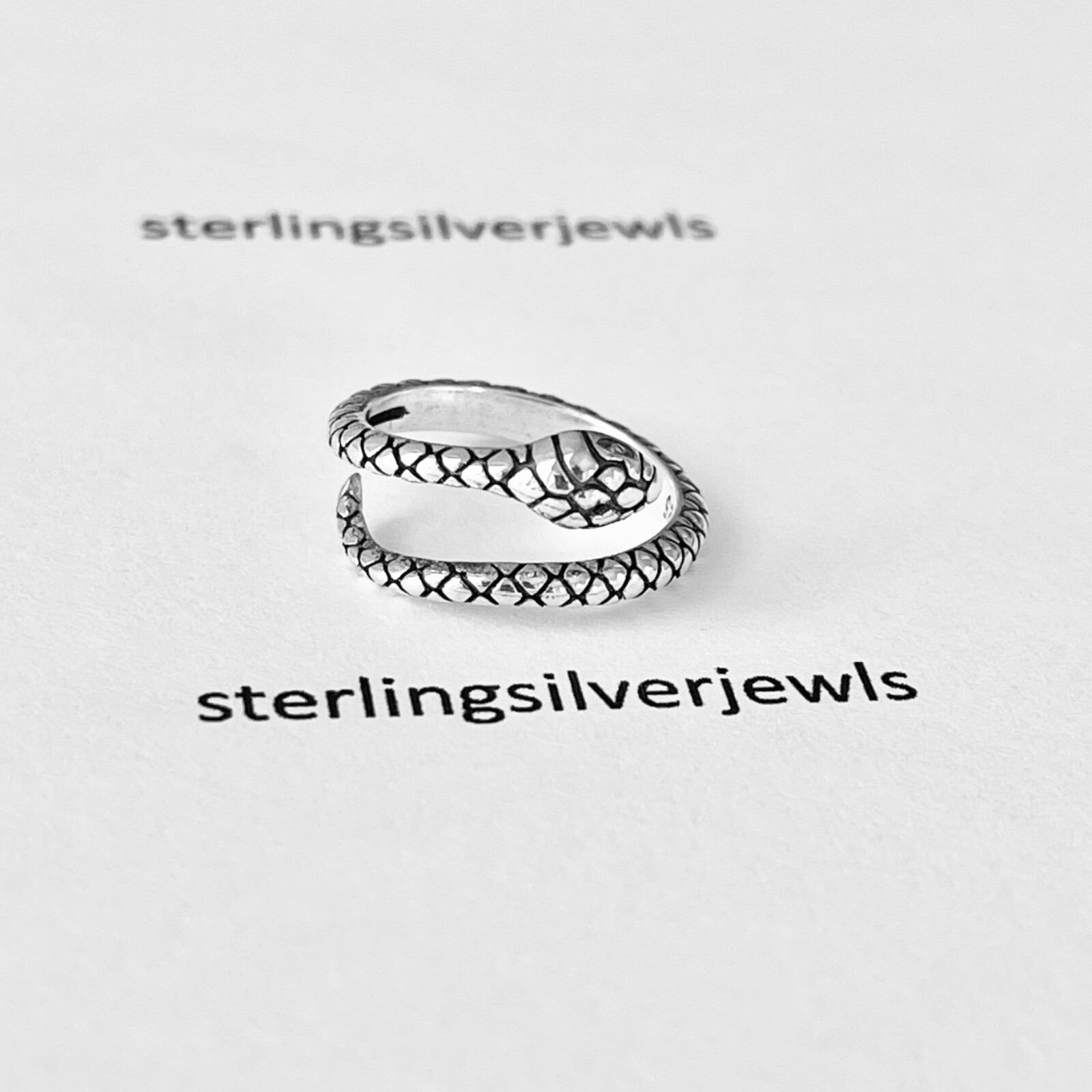 Sterling Silver Wraparound Snake Toe Ring, Silver Rings, Reptile Ring, Animals