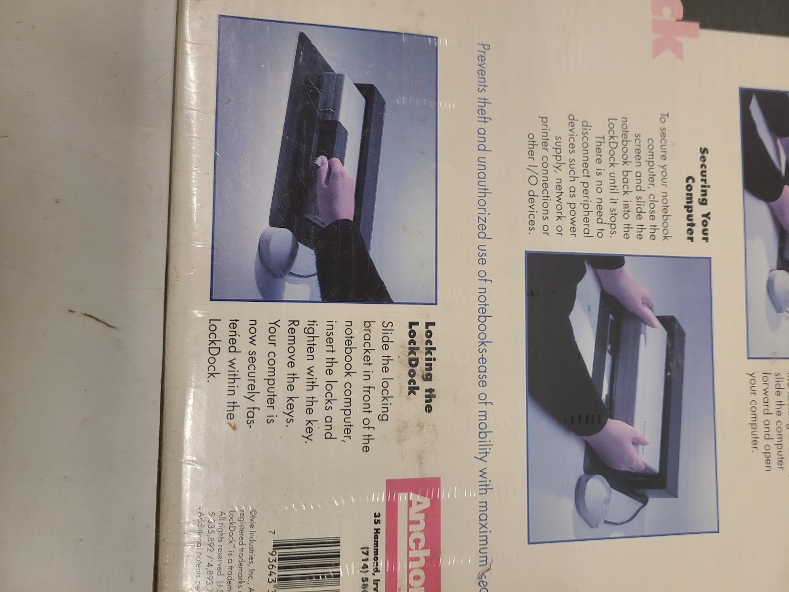 Anchor Lock Dock Computer Security System