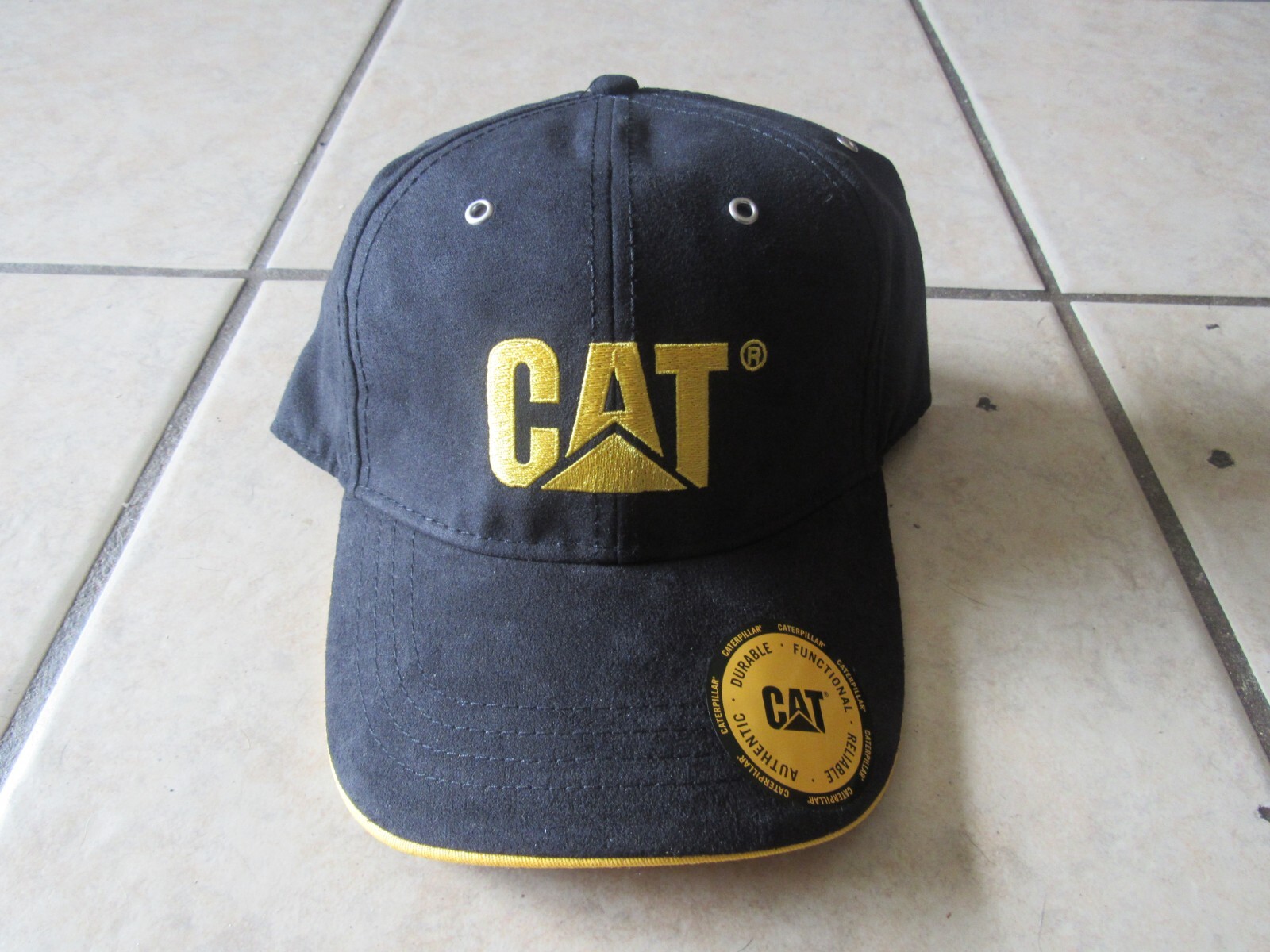 Licensed CAT Caterpillar Construction Equipment Cap Hat - Black-One Size (C 3)