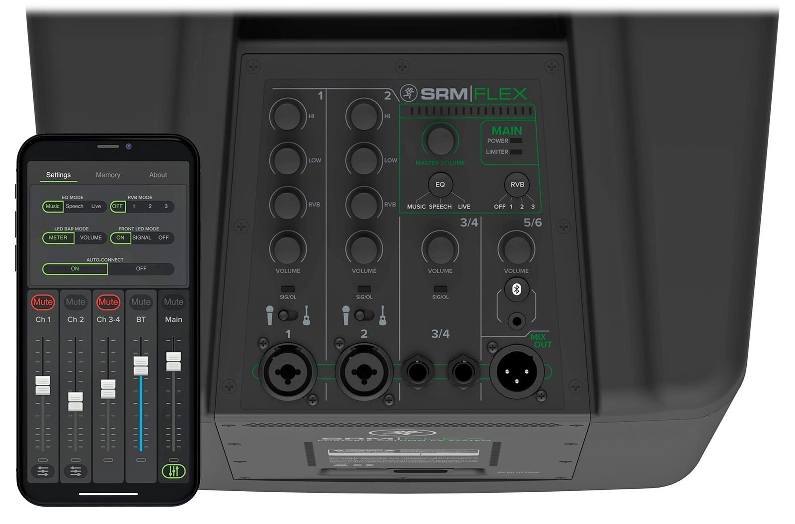 Mackie SRM-Flex 1300w Line Array DJ Speaker PA System w/Sub+Se Electronics Mic