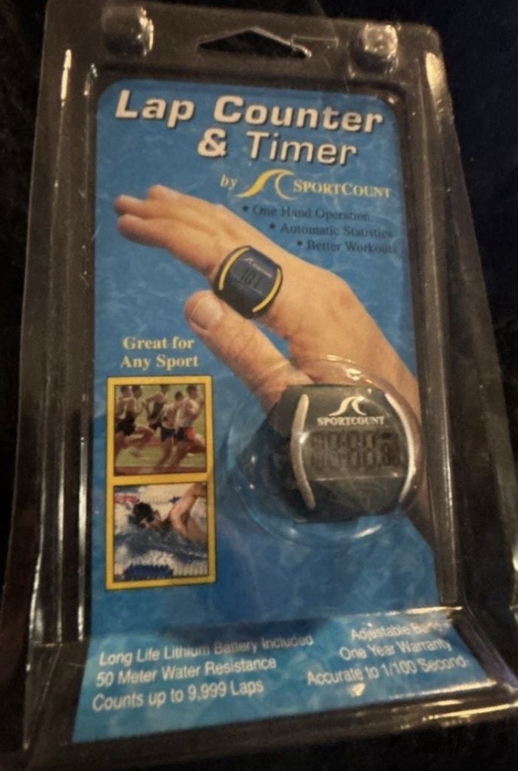 SportCount Combo Lap Counter & Timer Finger Ring (90010 Blue)