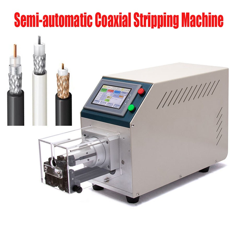 EW-06F coax cable stripping machine semi-automatic coaxial wire stripper machine