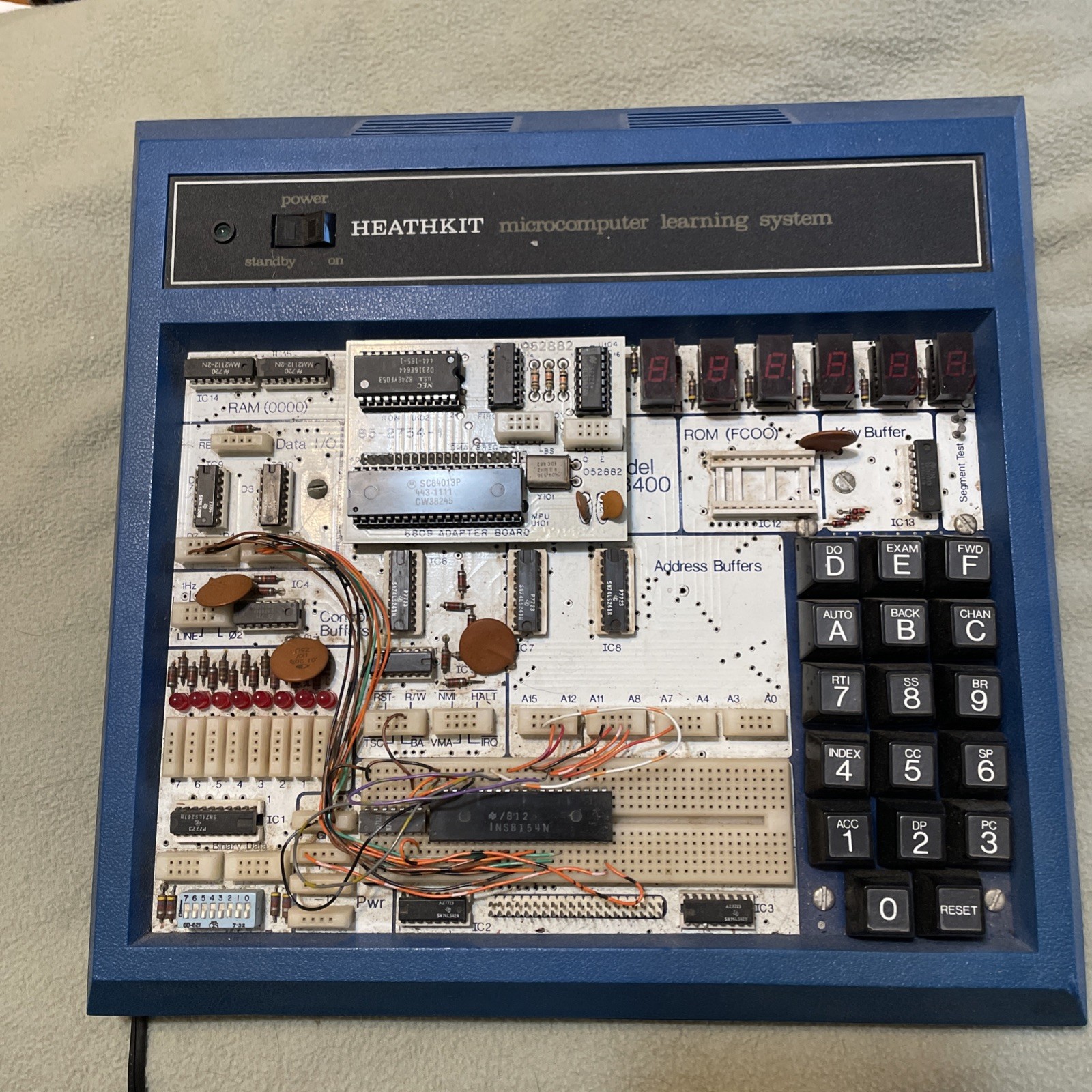 HealthKit ET3400 With Original 6809 Adapter & INS8154 Memory Interface, Working
