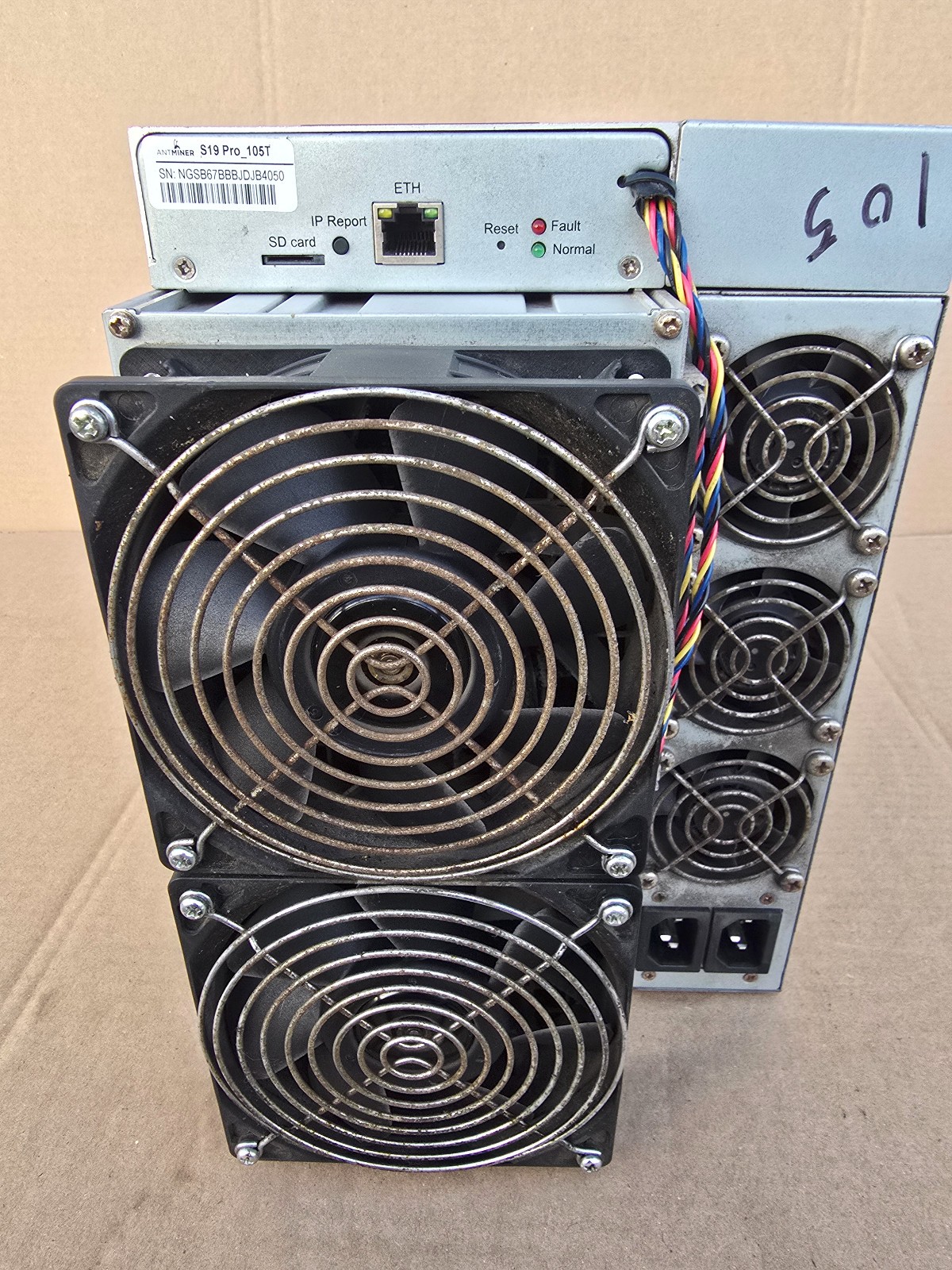 Bitmain Antminer S19 Pro 105TH Bitcoin Miner | Tested | APW12 PSU Included