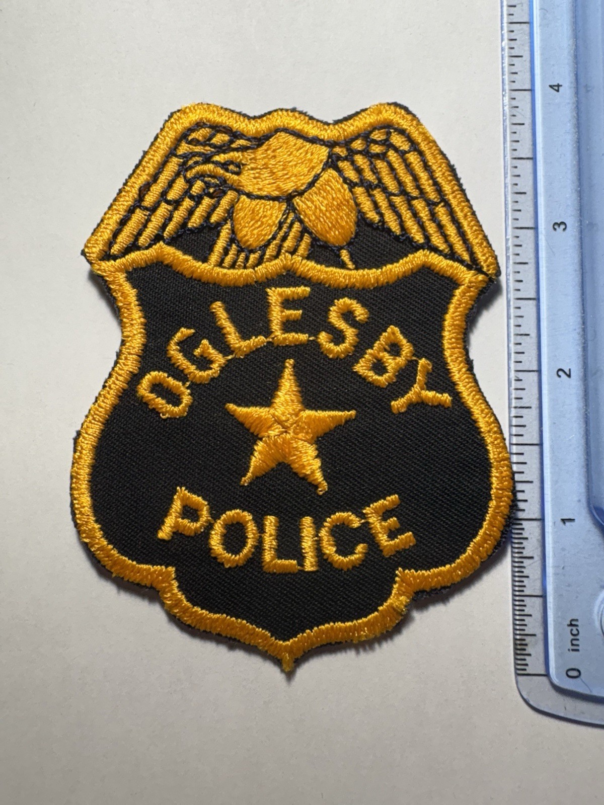 Oglesby Illinois Police Patch ~ Vintage