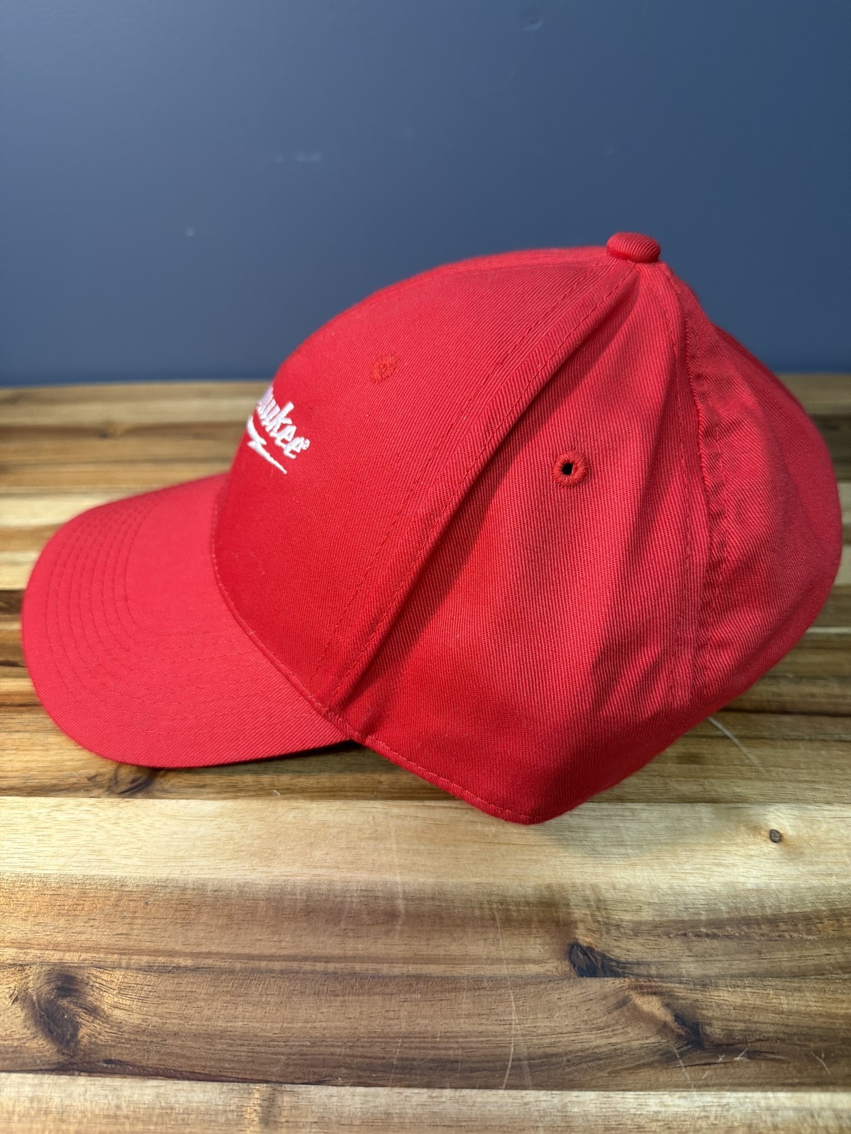 Milwaukee Tool Logo Red Adjustable Baseball Cap Hat Wild Impact