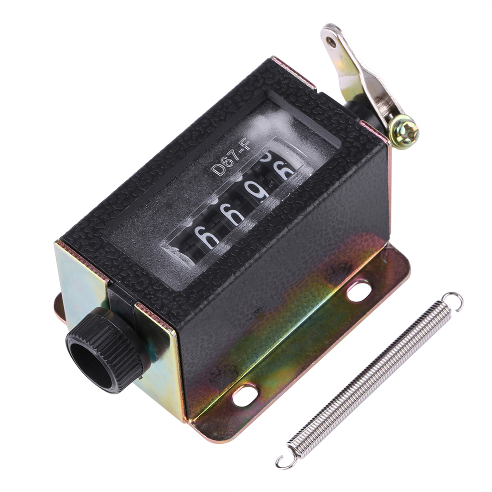 D67‑F 5 Digit Mechanical Resettable Manual Hand Pull Stroke Tally Counter