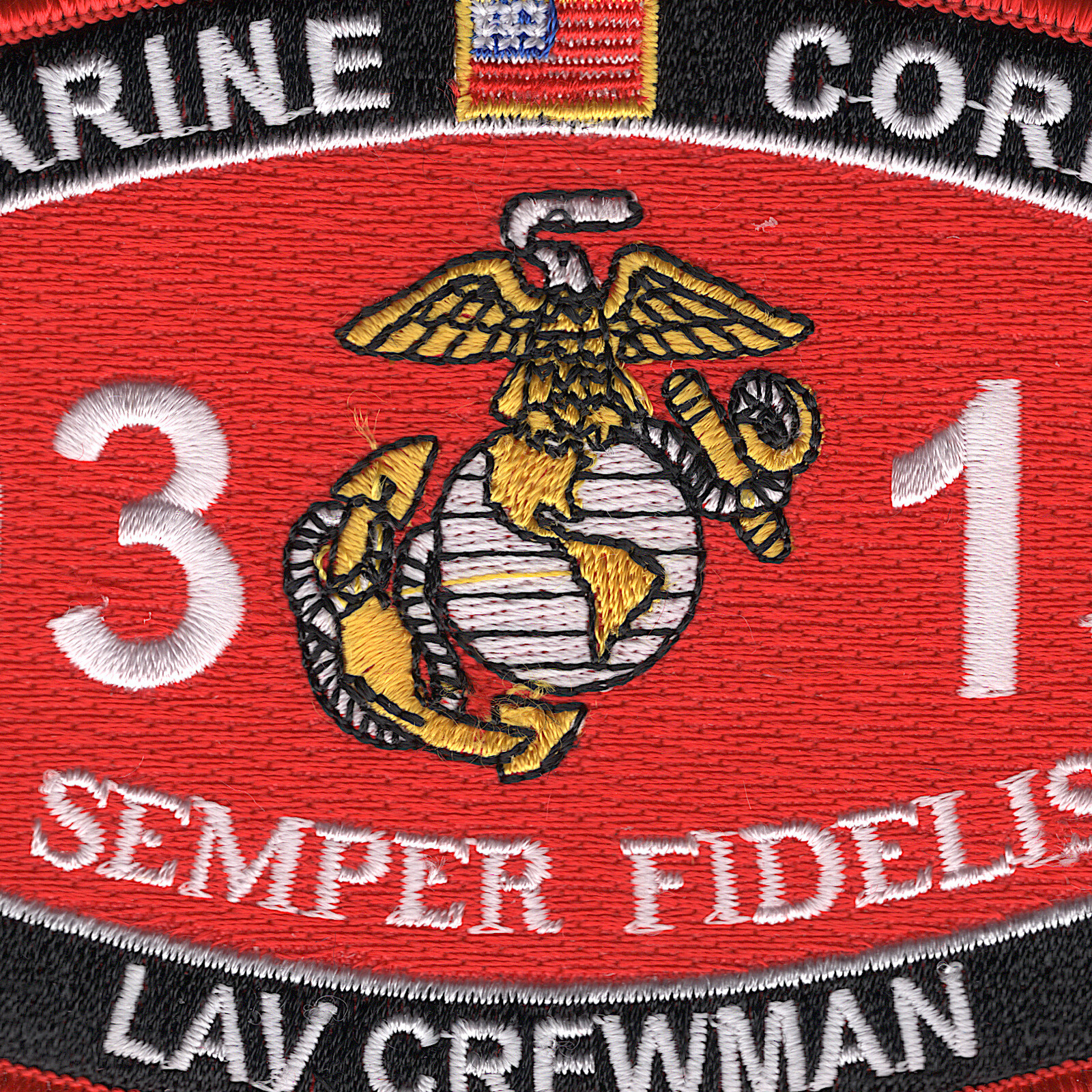 0313 Light Armored Vehicle (LAV) Crewman MOS Patch