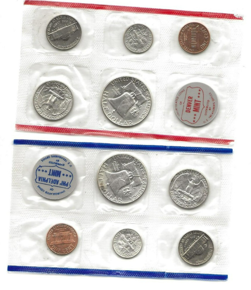 1961 p+d 10-piece uncirculated mint set **