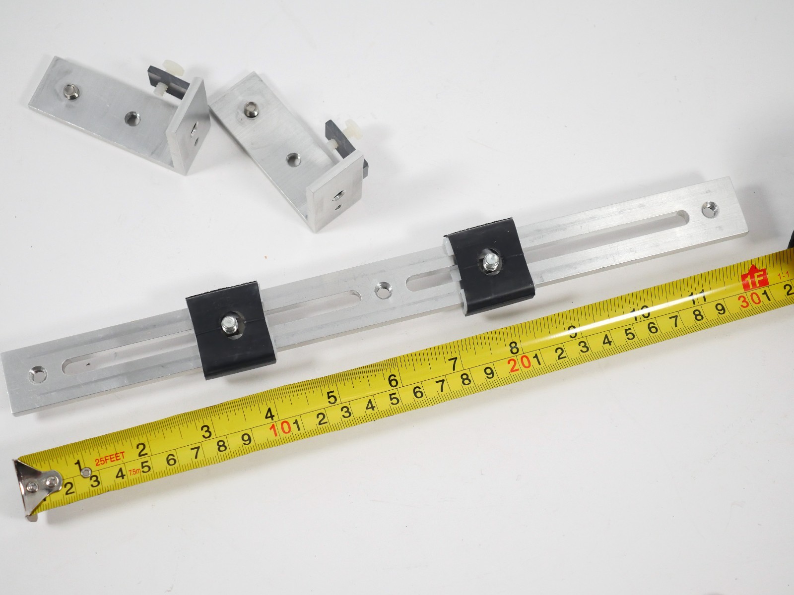 Custom twin Camera bar for 3D stereo photography 12" sliding posts vertical