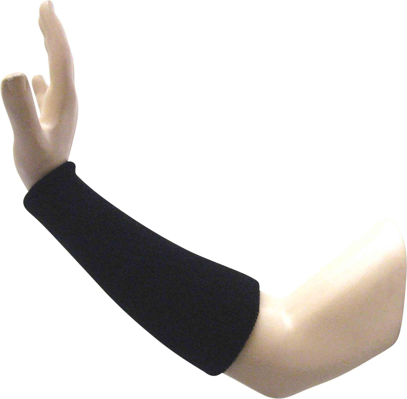 Premium Athletic 9inch Thick Cotton Terry Cloth Elbow Wrist Sweatband - Black