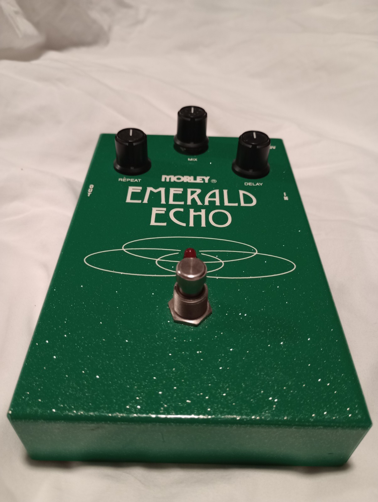 Morley Emerald Echo 1997 Vintage Analog Reverb Delay Effect Pedal