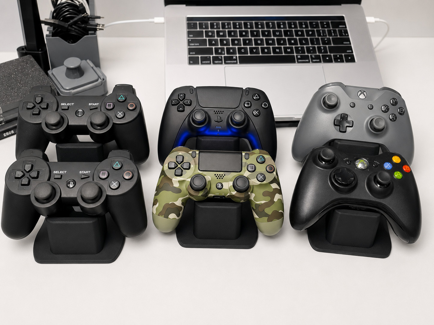 Universal Controller Stand for PS5 PlayStation Xbox – Gamer Desk Organizer