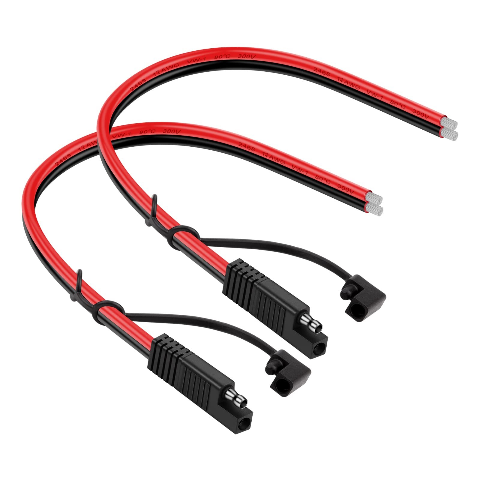 2Pack SAE Extension Cable SAE Quick Connector Disconnect Plug for RV Trolling...