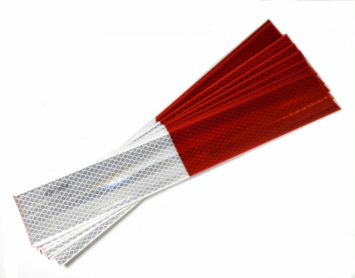 Ten 2" x 12" Strips of 3M 31019 983-326 Diamond Grade Conspicuity Tape - USA