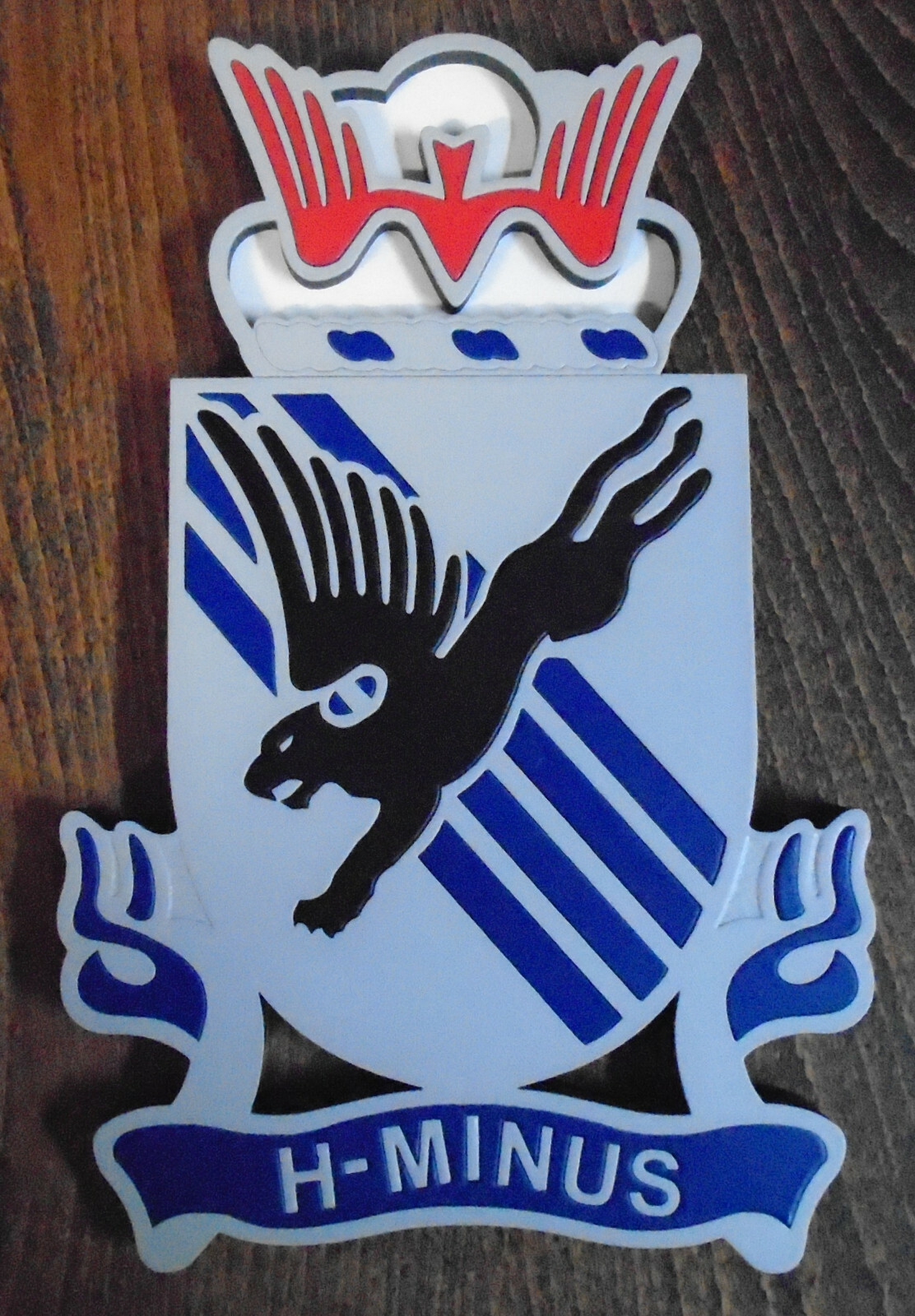 8" US Army 505th Parachute Infantry Regiment Insignia DUI Plaque "H-Minus"