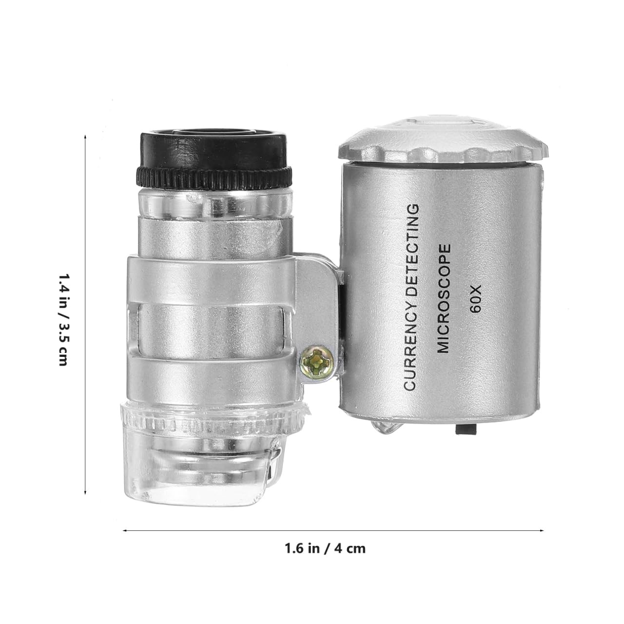 Pocket Microscope 60x LED Microscope 60x with LED Light Magnifier Currency