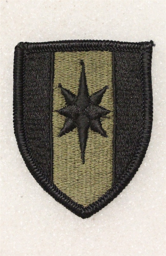Army Patch: 44th Medical Brigade - subdued, merrowed edge