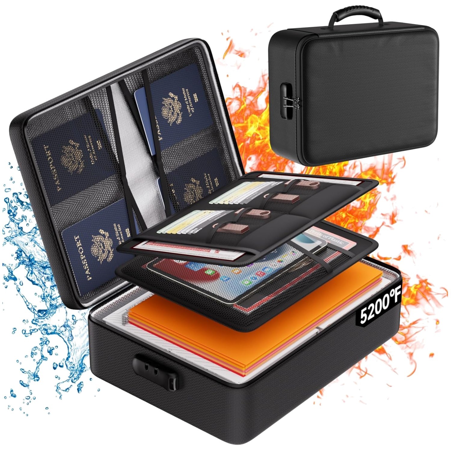 Upgraded Heat Insulated File Organizer, 8 Compartments