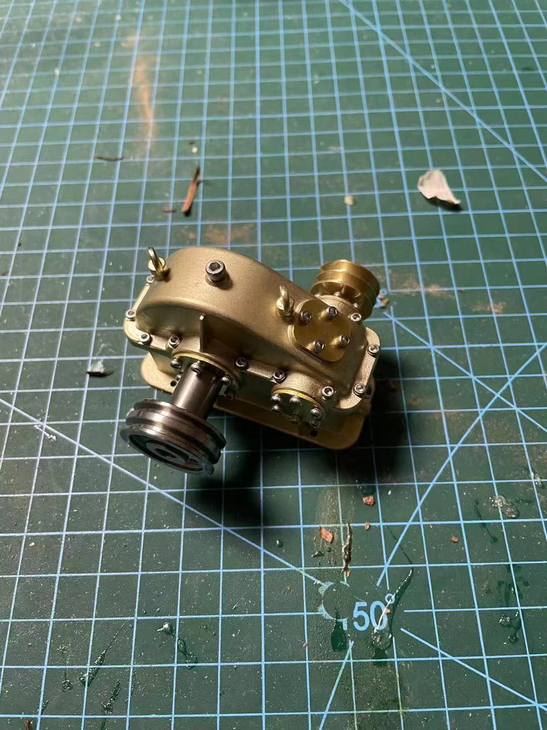 Mini brass gear reducer Model P90 part