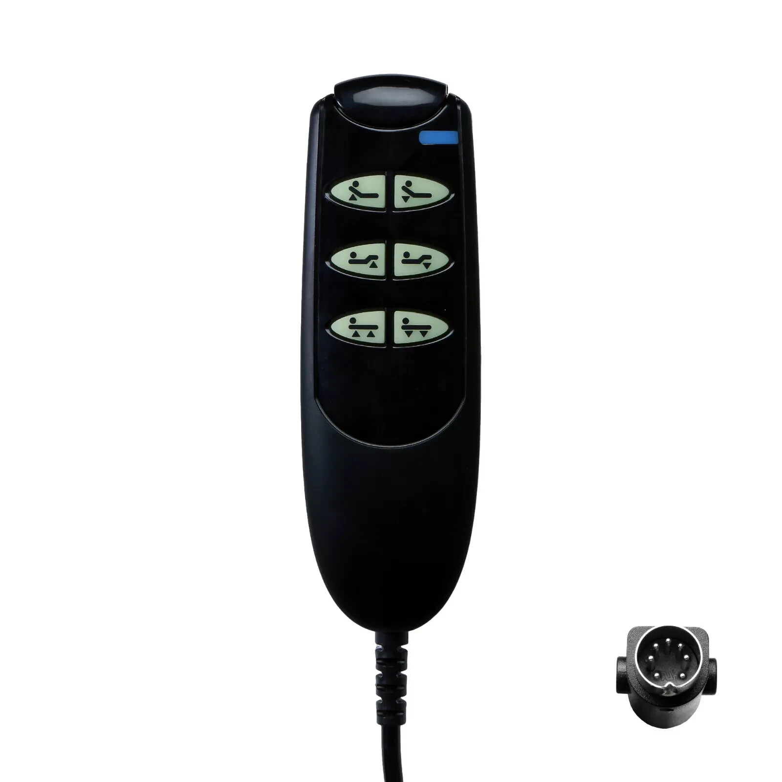 Electric Drive Medical Hospital Bed 6 Button 7 Pin Remote Model 15033 and 15235
