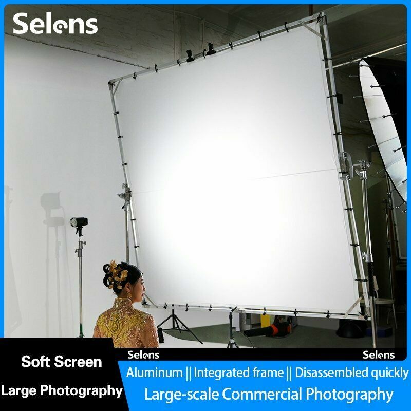 Selens Portable Large Studio Photography Commercial Soft Light Diffusers Screen
