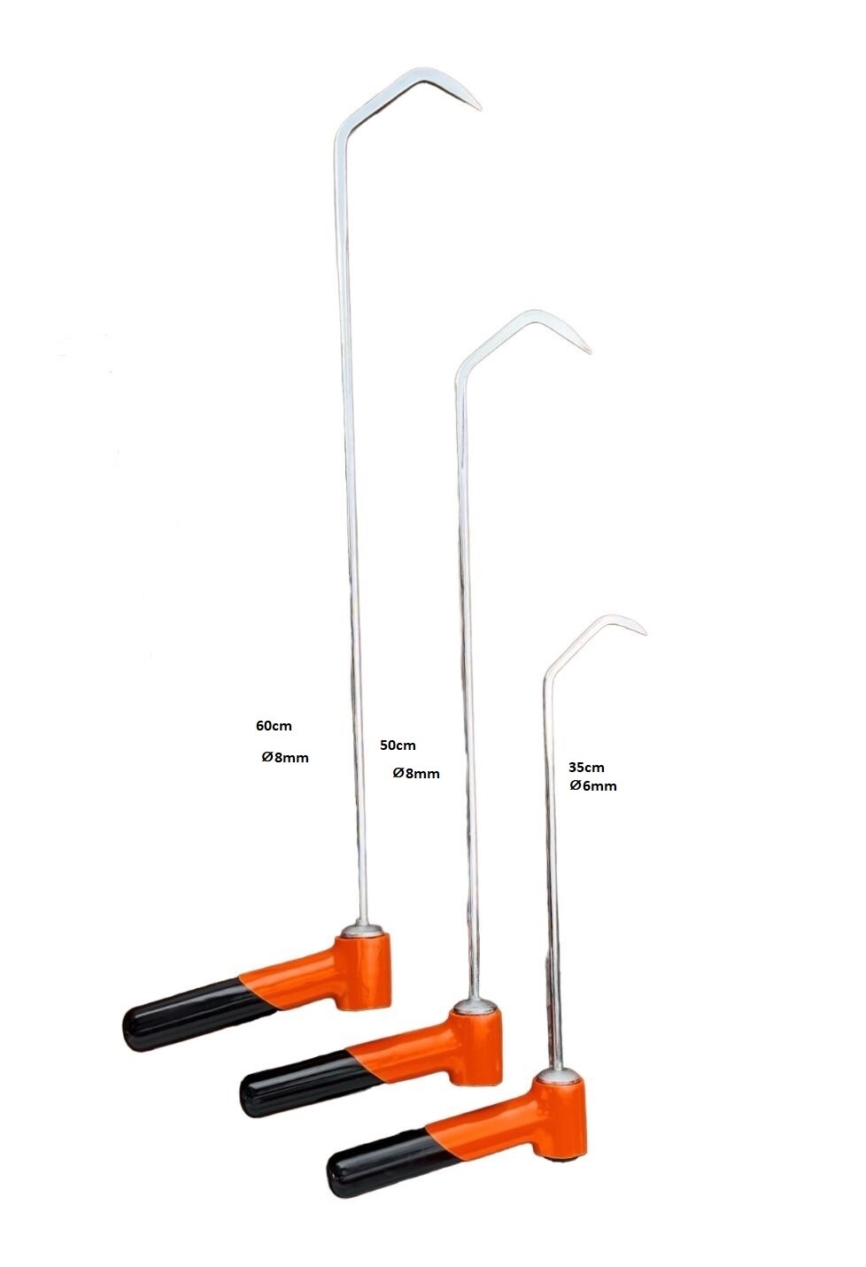 Paintless Dent Repair Tools Zeugma Set - 3 Pieces Special Curve Set