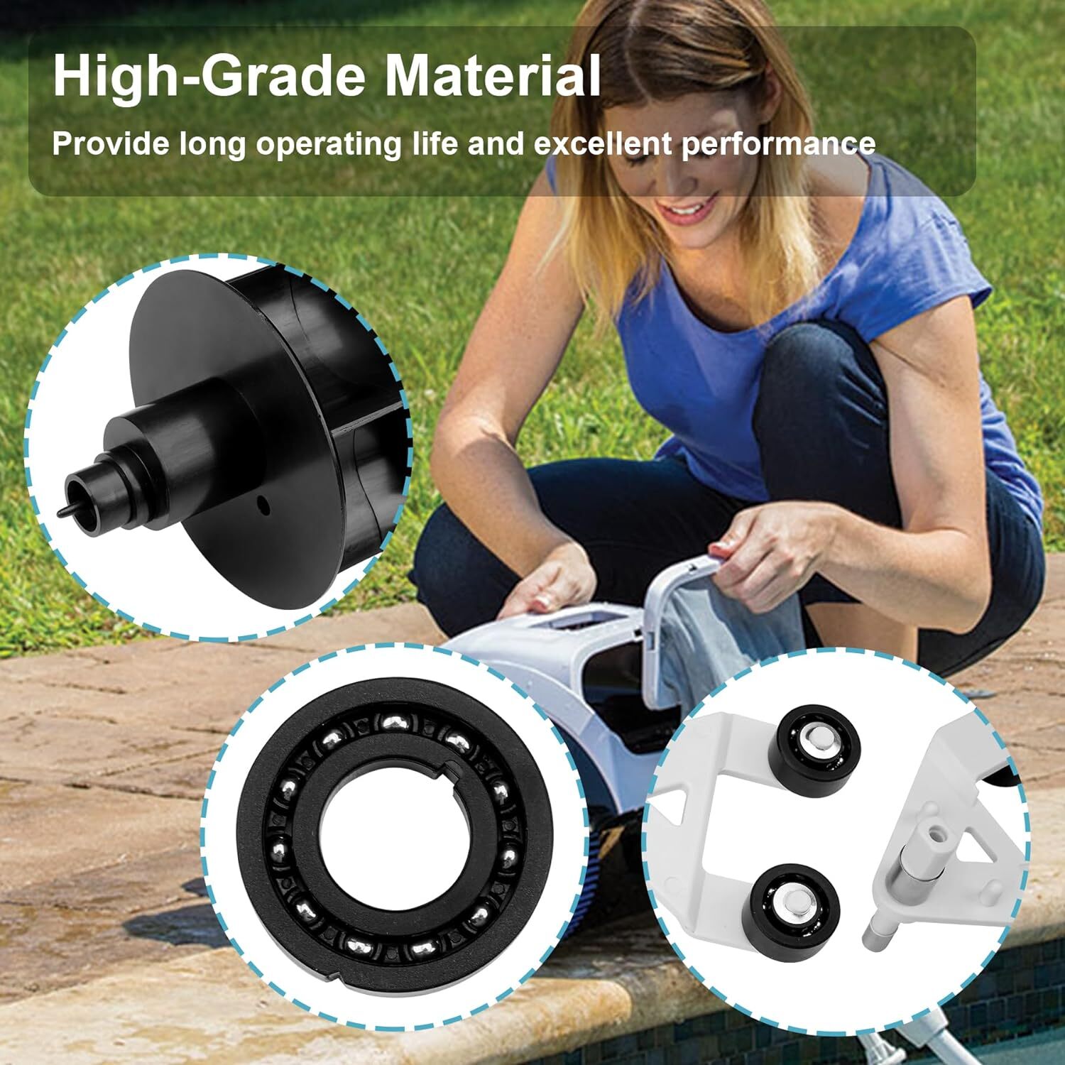 Replacement For Hayward AXV621DAT Pool Vac A-Frame/Turbine Kit