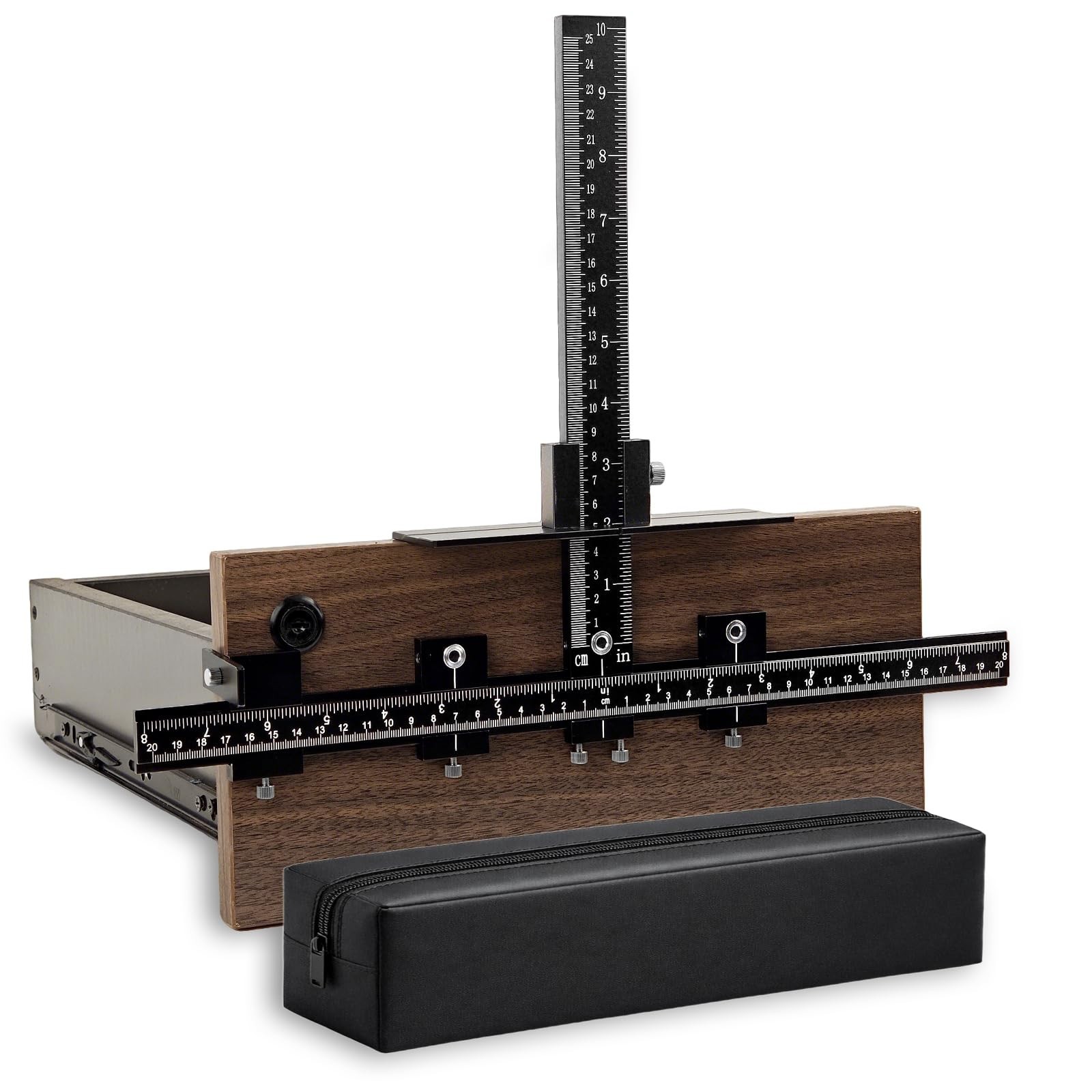 Adjustable Cabinet Hardware Jig - Drilling Template for Knobs, Pulls & Handles,