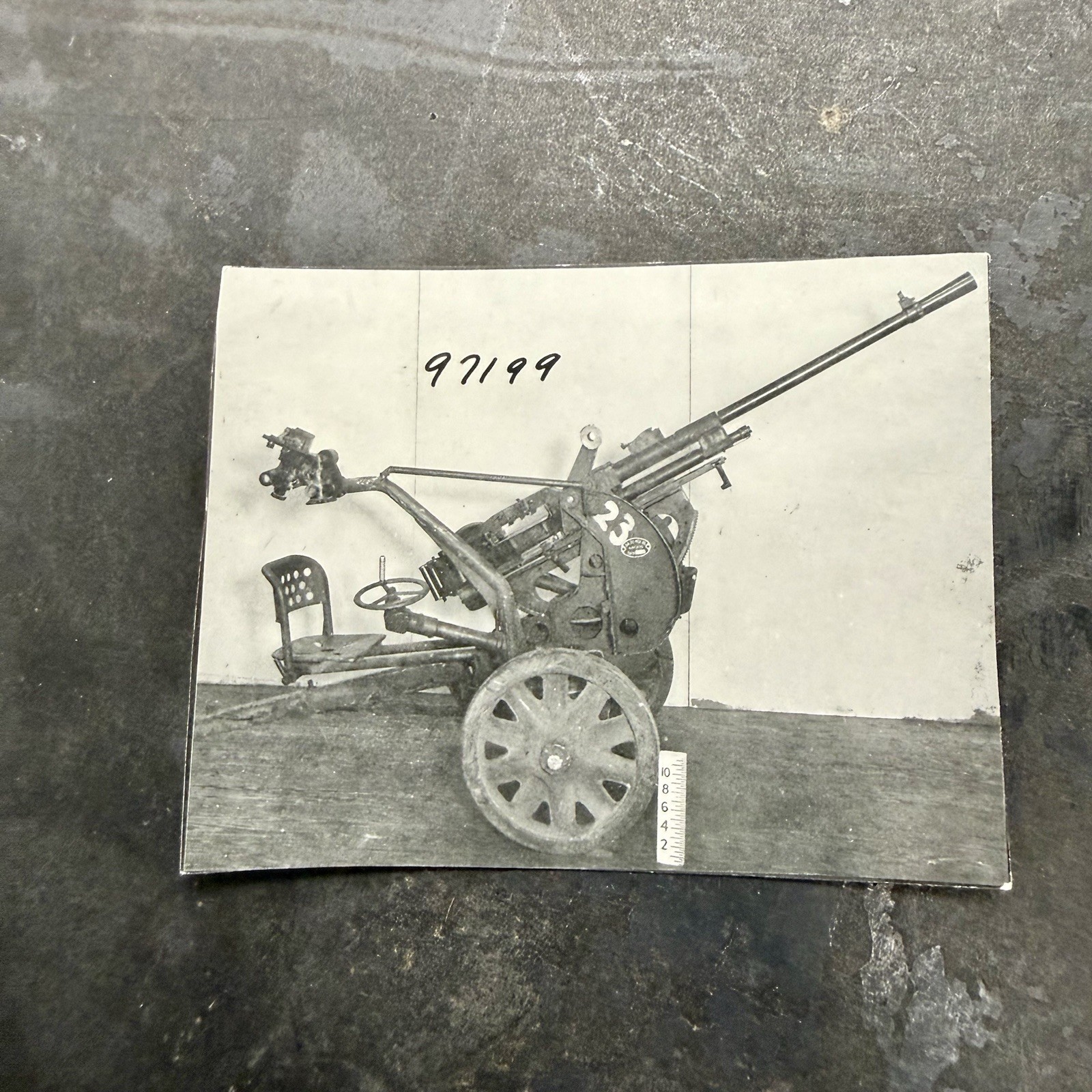 Original WWII Italian Photo Breda M35 20mm L/65 Anti-aircraft Gun