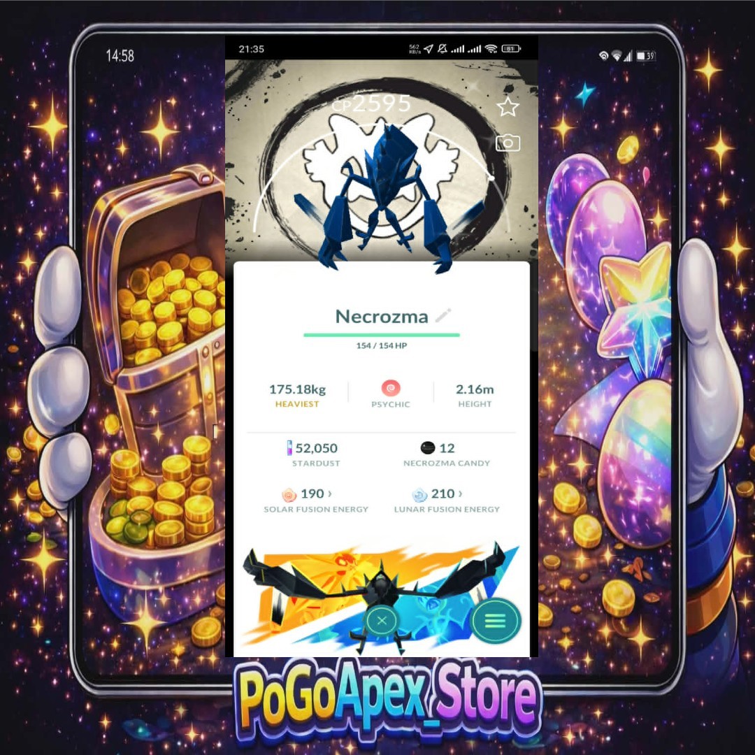 Shiny Necrozma Special Background Go fest 2026 - 20k dust
