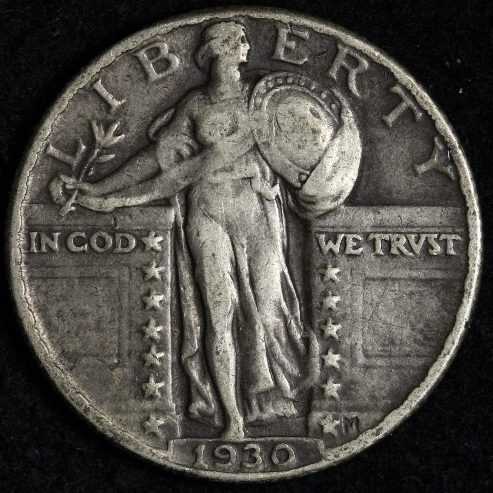 1930 Standing Liberty Silver Quarter XF E323 T