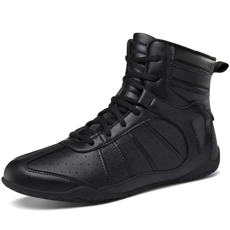 Wear Resistant Anti-slip Boxing Training Boots Professional Men's Wrestling Shoe