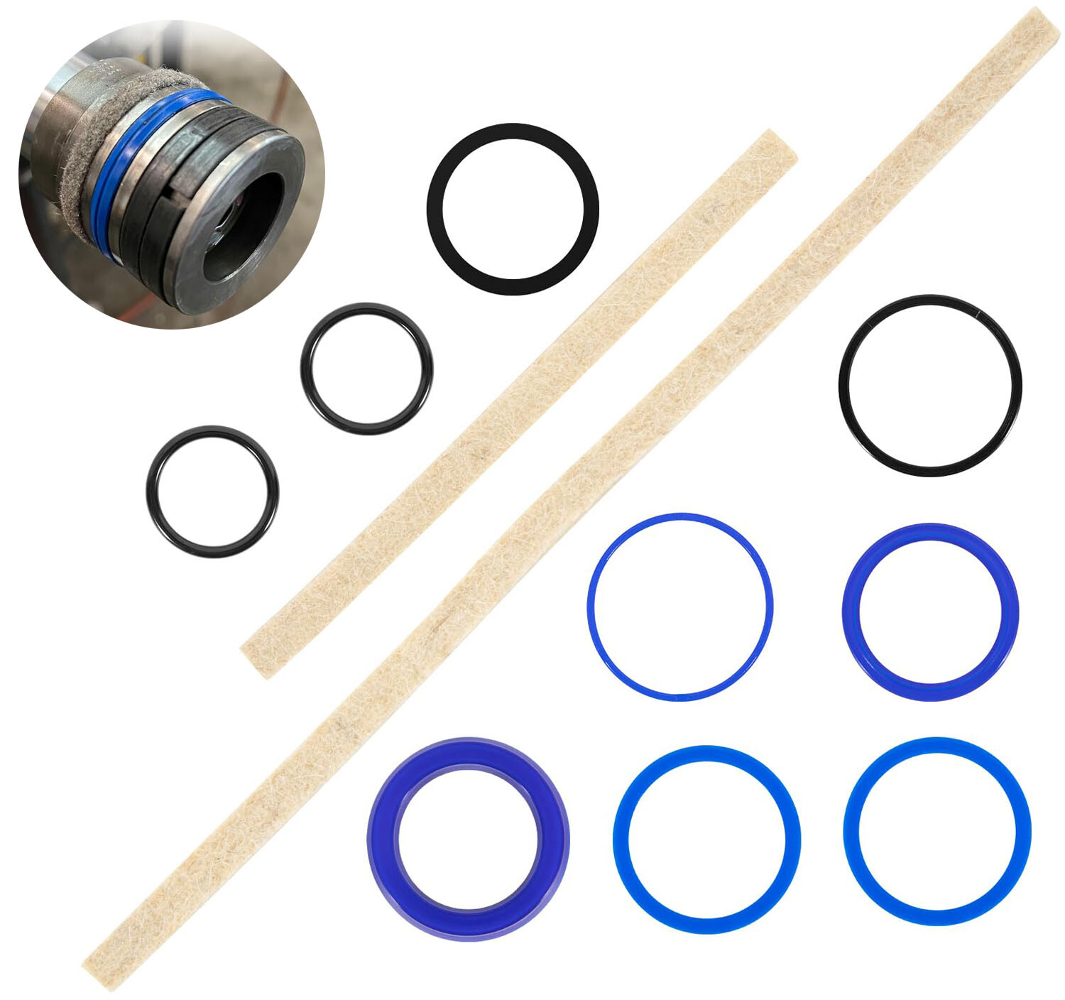 FJ783-12TH Rotary Lift Hydraulic Cylinder Seal Kit For SPO9 SP0A9 SPO7 SPOA7