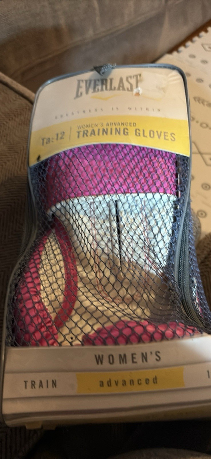 Pro Style Pink Boxing Training Gloves Everlast 12oz Women